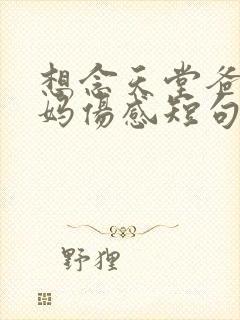 想念天堂爸爸妈妈伤感短句