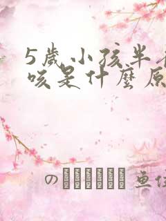 5岁小孩半夜干咳是什么原因