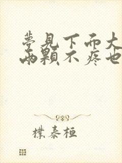 梦见下面大牙掉两颗不疼也没出血