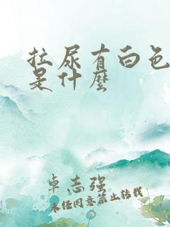 拉尿有白色液体是什么