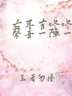 右耳有咚咚咚的声音一阵一阵