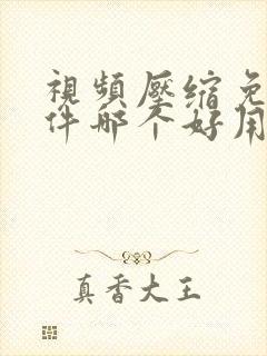 视频压缩免费软件哪个好用