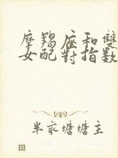 摩羯座和双子座女配对指数