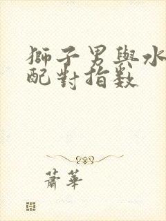 狮子男与水瓶女配对指数