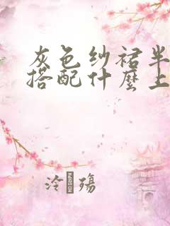 灰色纱裙半身裙搭配什么上衣好看