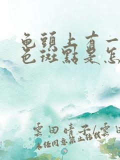 龟头上有一个黑色斑点是怎么回事