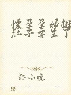 怀孕孕妇挺着大肚子要生了