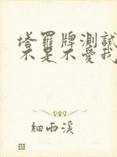 塔罗牌测试他是不是不爱我了