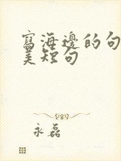 写海边的句子唯美短句