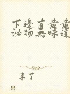 下边有黄黄的分泌物无味道