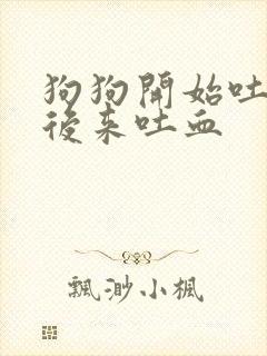 狗狗开始吐黄水后来吐血