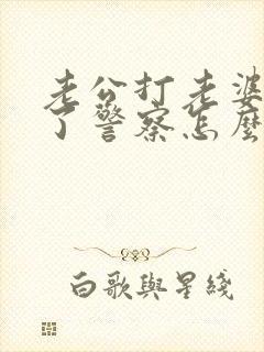 老公打老婆报警了警察怎么处理