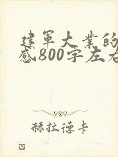 建军大业的观后感800字左右