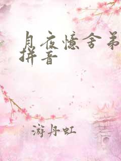 月夜忆舍弟杜甫拼音