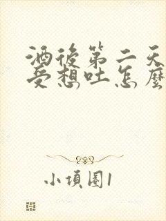 酒后第二天胃难受想吐怎么办