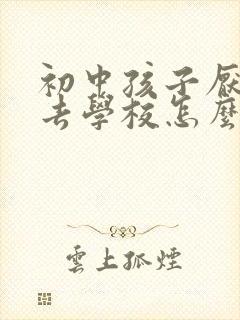 初中孩子厌学不去学校怎么办