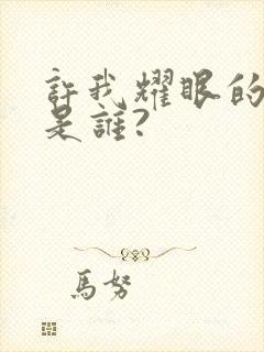 许我耀眼的男主是谁?