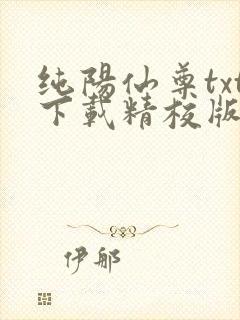 纯阳仙尊txt下载精校版