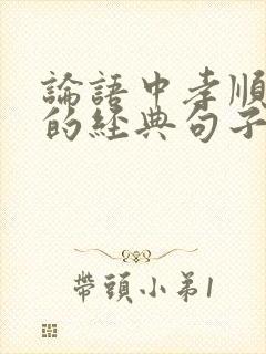 论语中孝顺父母的经典句子