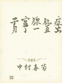 子宫腺肌症半个月了一直出血