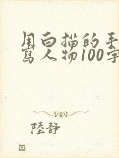 用白描的手法描写人物100字