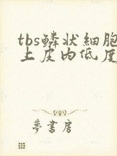 tbs鳞状细胞上皮内低度病变