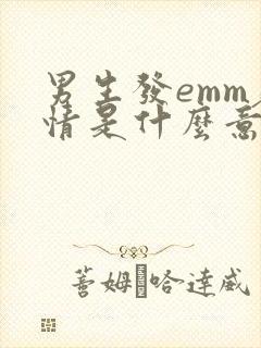 男生发emm表情是什么意思