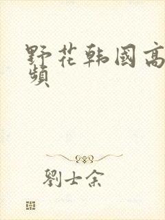 野花韩国高清视频
