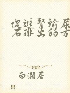 促进肾输尿管结石排出的方法