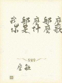 我那么那么的爱你是什么歌