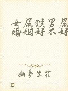 女属猴男属蛇的婚姻好不好