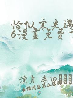 恰似寒光遇骄阳6漫画免费下拉式