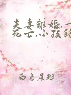 夫妻离婚,一方死亡,小孩的抚养权