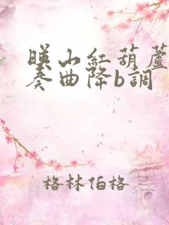 映山红葫芦丝伴奏曲降b调