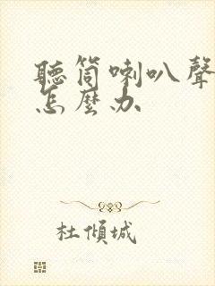 听筒喇叭声音小怎么办