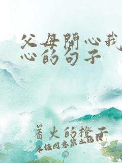 父母开心我就开心的句子