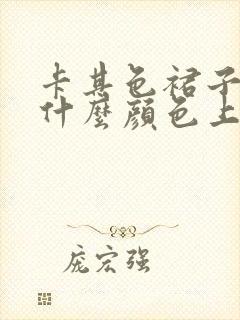 卡其色裙子搭配什么颜色上衣好看