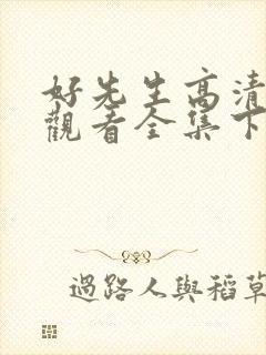 好先生高清免费观看全集下载