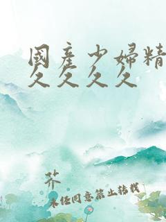 国产少妇精品久久久久久