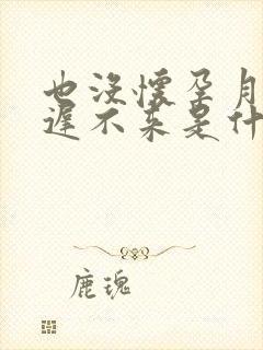 也没怀孕月经迟迟不来是什么原因了