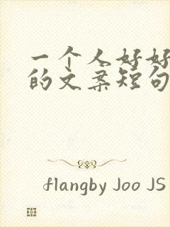 一个人好好生活的文案短句