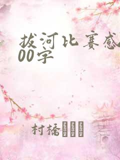 拔河比赛感受100字