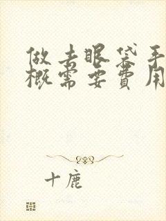 做去眼袋手术大概需要费用