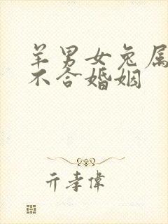 羊男女兔属相合不合婚姻