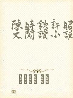 陈时钦许昭意全文阅读小说