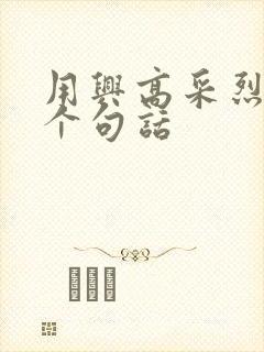 用兴高采烈写一个句话