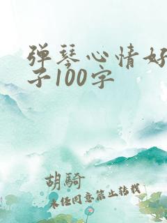 弹琴心情好的句子100字