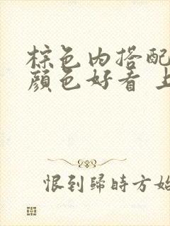 棕色内搭配什么颜色好看 上衣