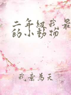 二年级我最喜欢的小动物