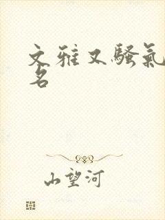 文雅又骚气的网名